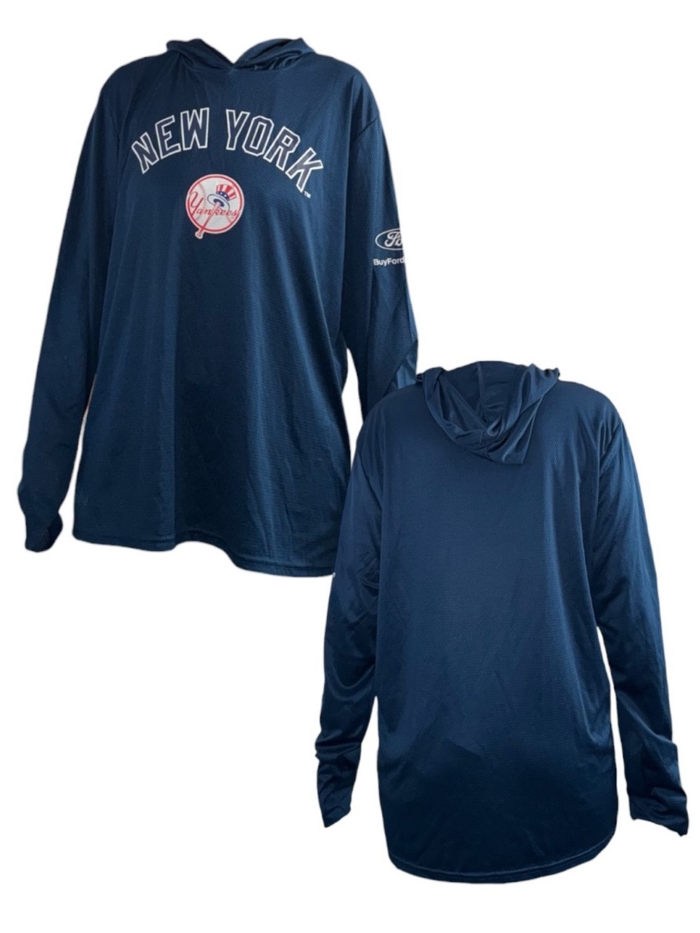 New York Yankees Navy Lightweight Hoodie